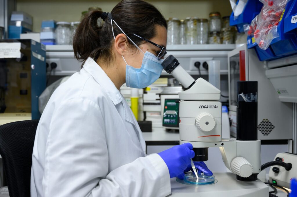 Una investigadora del CSIC.